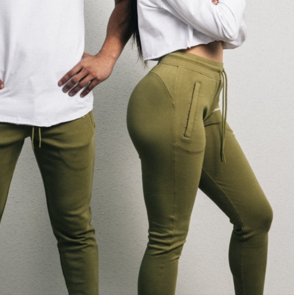 Alphalete Essential Core Joggers Womens XL Green Athletic Pants